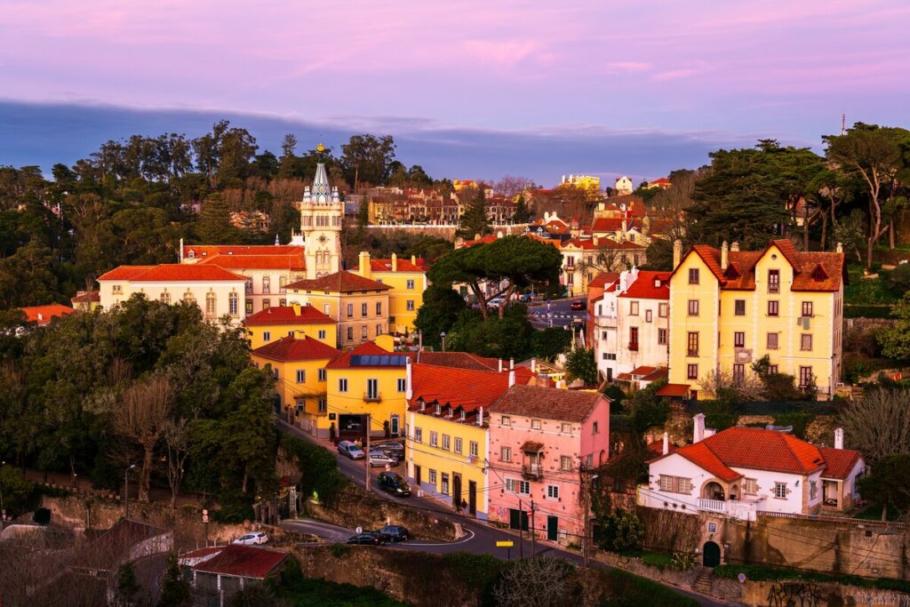 Cidade de Sintra em Portugal