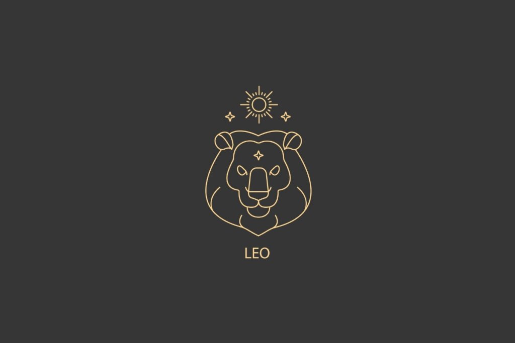 Ilustração do signo de Leão