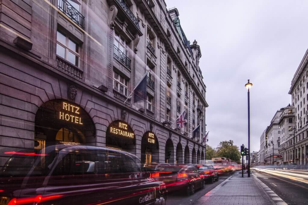 Hotel 'Ritz' em Londres 