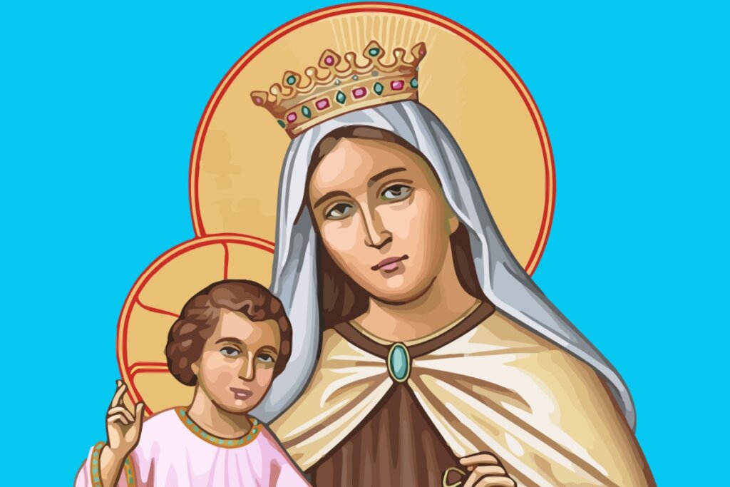 Ilustração da Nossa Senhora do Carmo