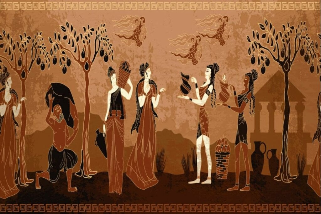 Ilustração da civilização grega