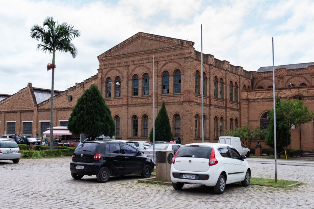 Imagem da frente do Museu Ferroviário em Jundiaí - São Paulo