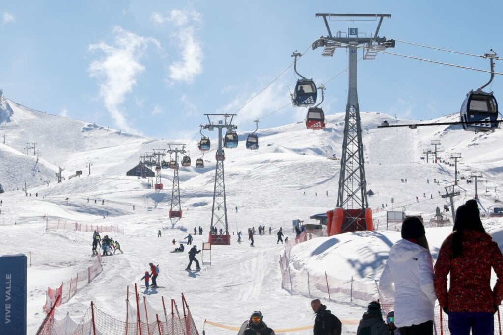 Pistas de esqui no Chile 