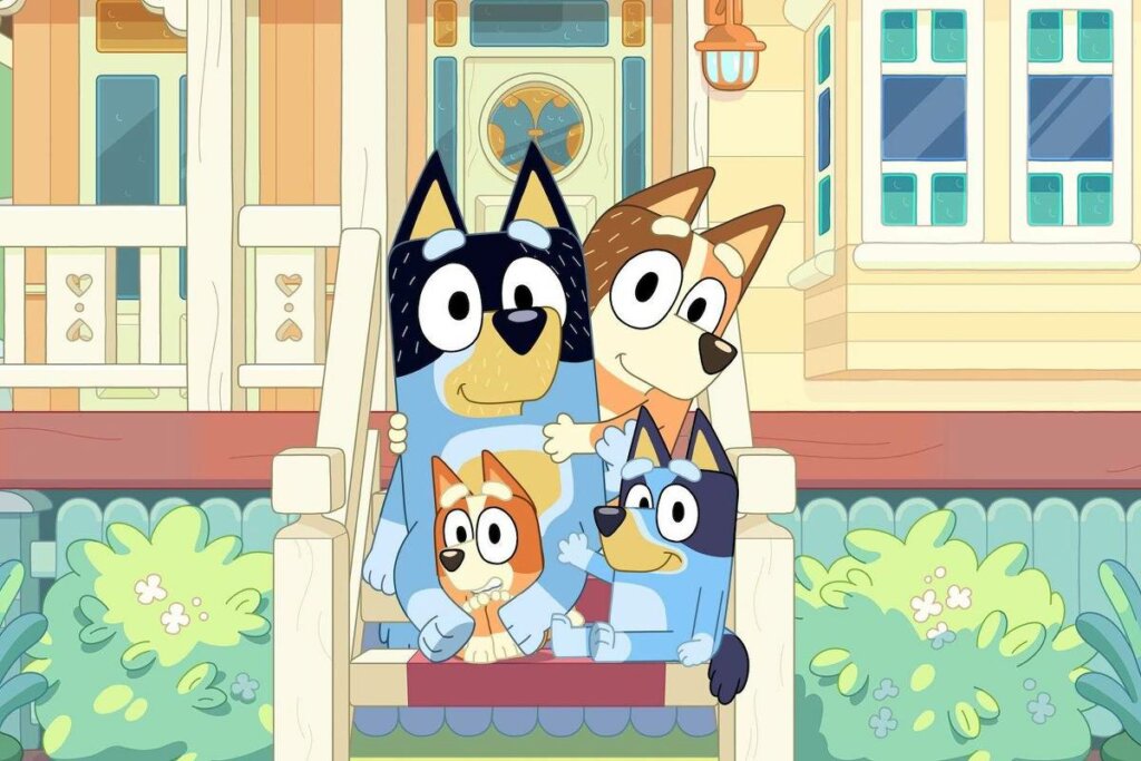 Série de animação “Bluey” conta a história da cachorrinha e sua família (Imagem: Reprodução digital | Ludo Studio)