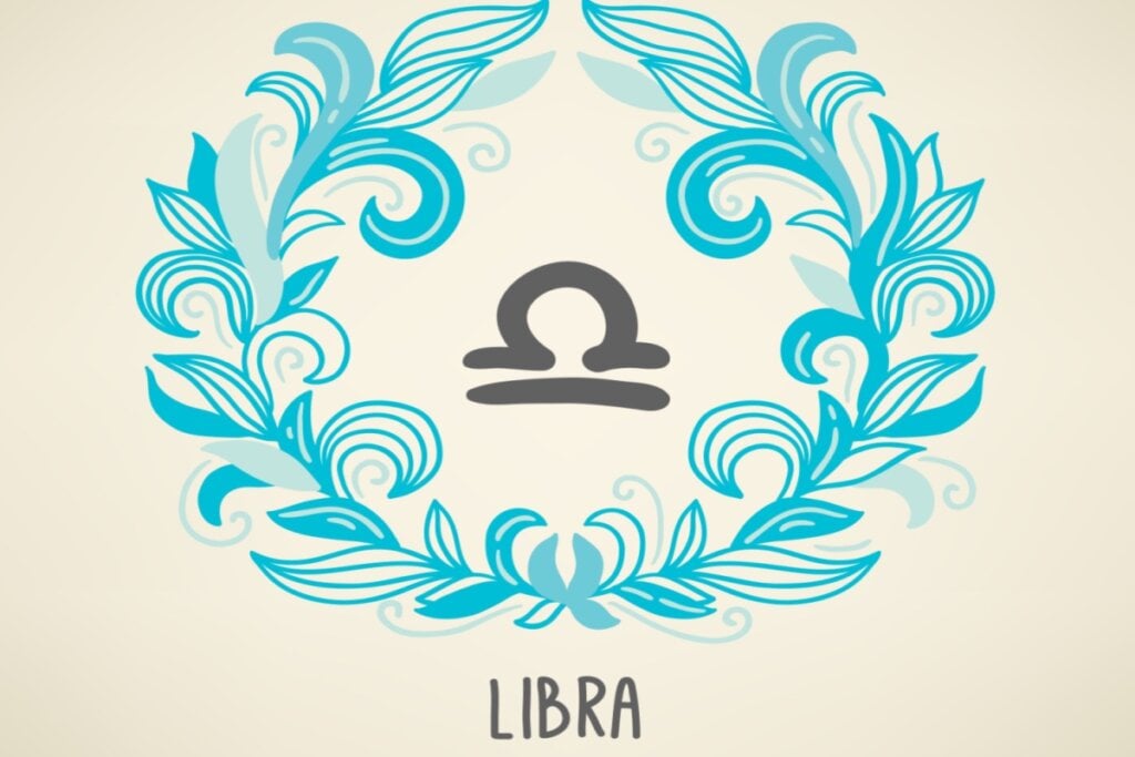 Ilustração do signo de Libra
