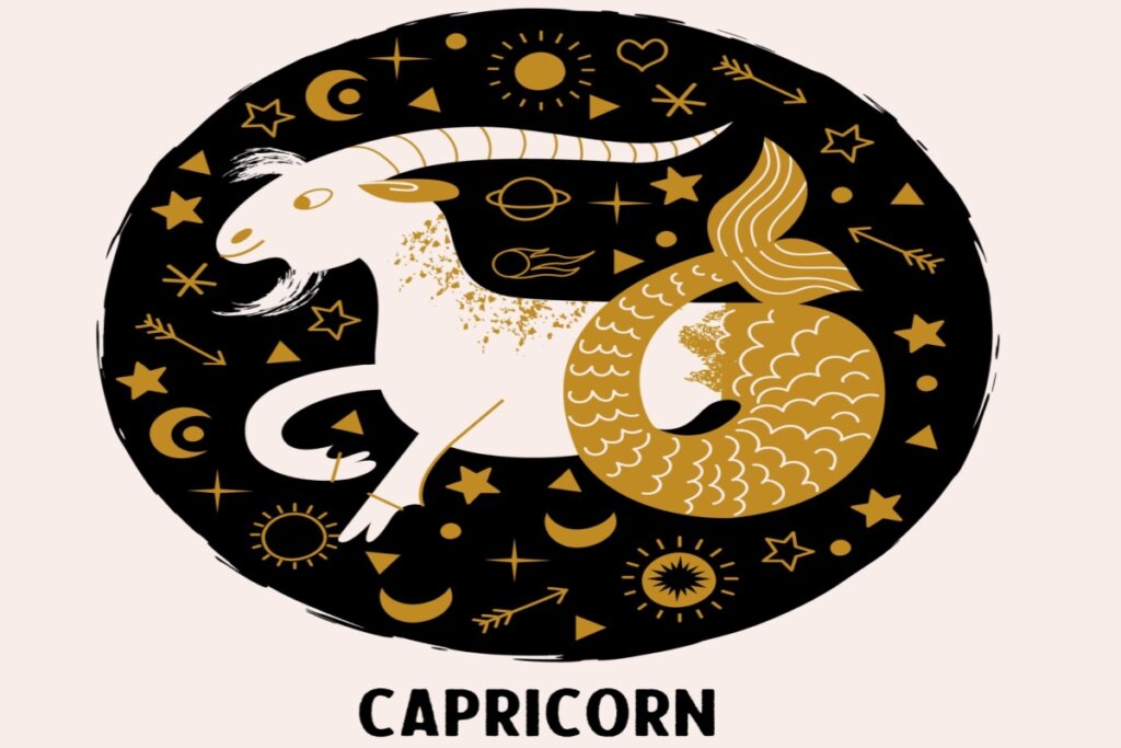 Ilustração do signo de Capricórnio