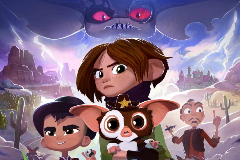 “Gremlins: The Wild Batch” acompanha as aventuras de Sam Wing e seu amigo Gizmo enquanto tentam combater um malvado Mogwai (Imagem: Reprodução digital | Amblin Television e Warner Bros. Animation)