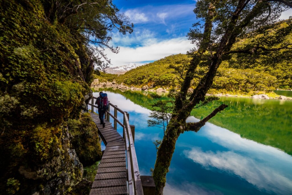 Trilha Routeburn Track na Nova Zelândia