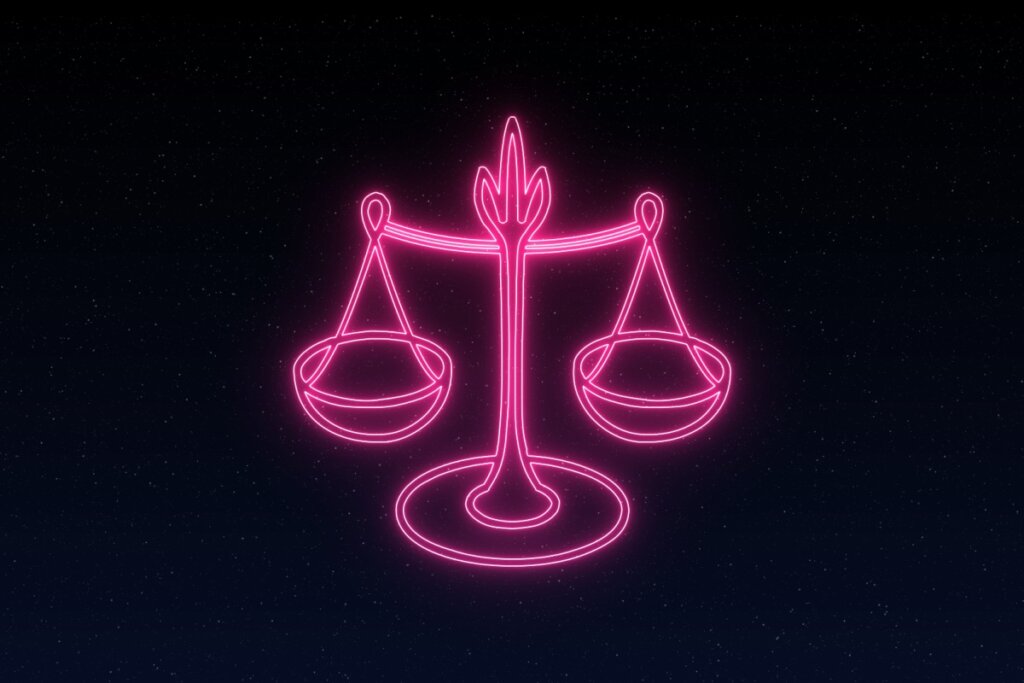 Ilustração do signo de Libra