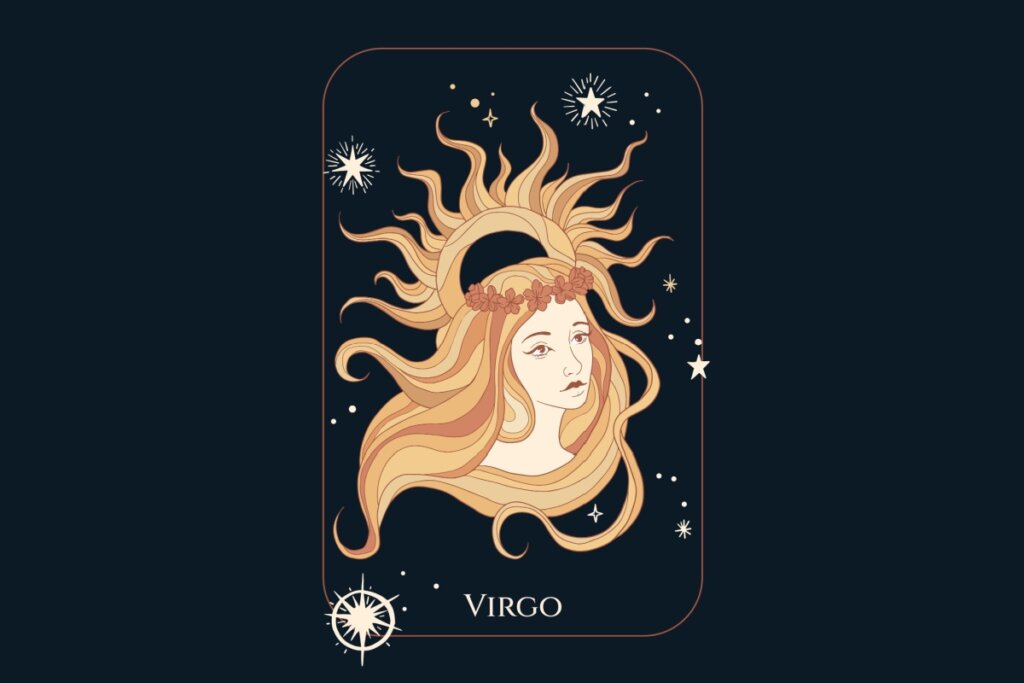 Ilustra??o do signo de Virgem