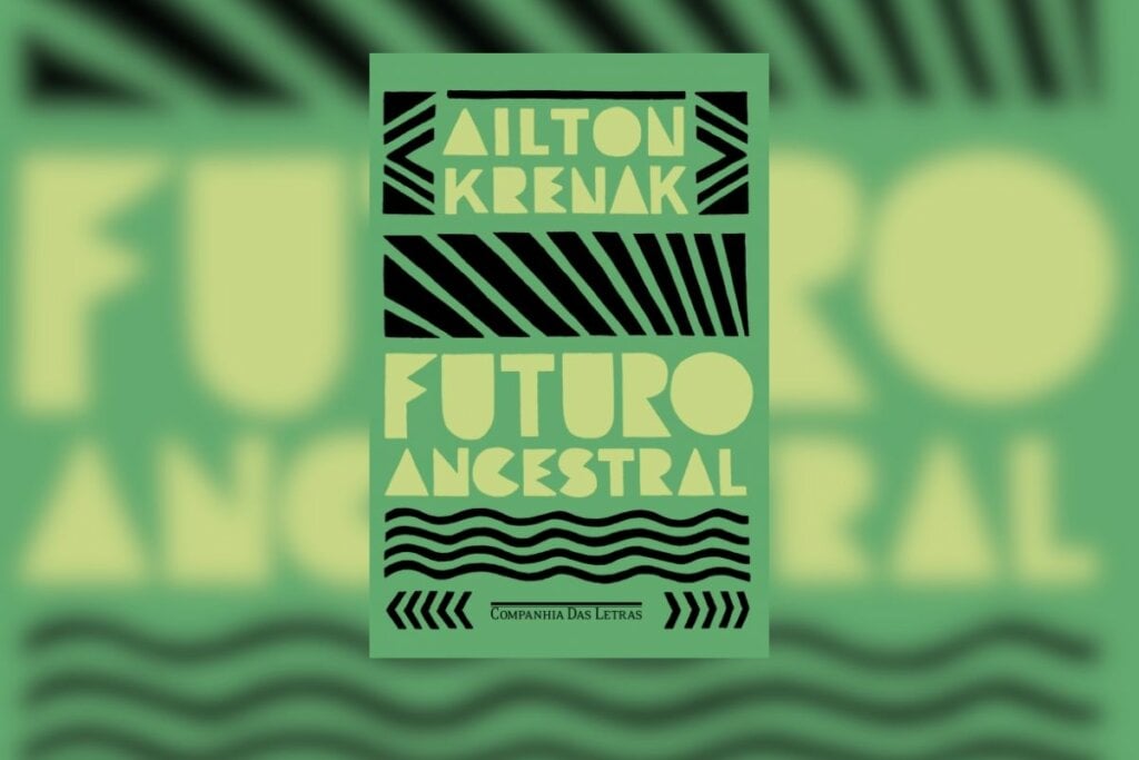 Em “Futuro Ancestral” Ailton Krena provoca o leitor com a radicalidade de seu pensamento insurgente, que demonstra o senso comum e invoca o maravilhamento (Imagem: Reprodução digital | Companhia das Letras)