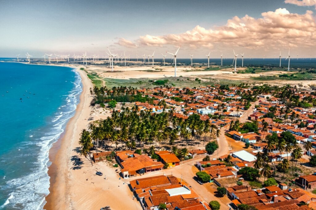 Imagem área de São Miguel do Gostoso no Rio Grande do Norte